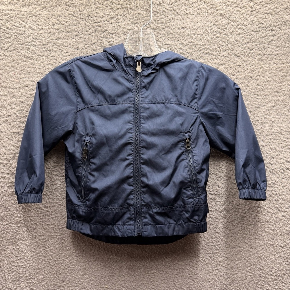 GAP Jacket‎ Toddler Boys Size 2T Navy Blue Jersey-Lined Windbreaker Jacket 2T